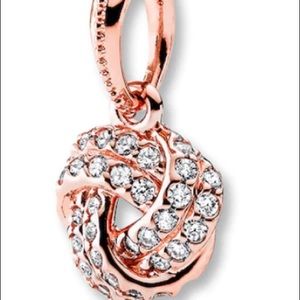 Sparkling Love Knot Pandora Pendant